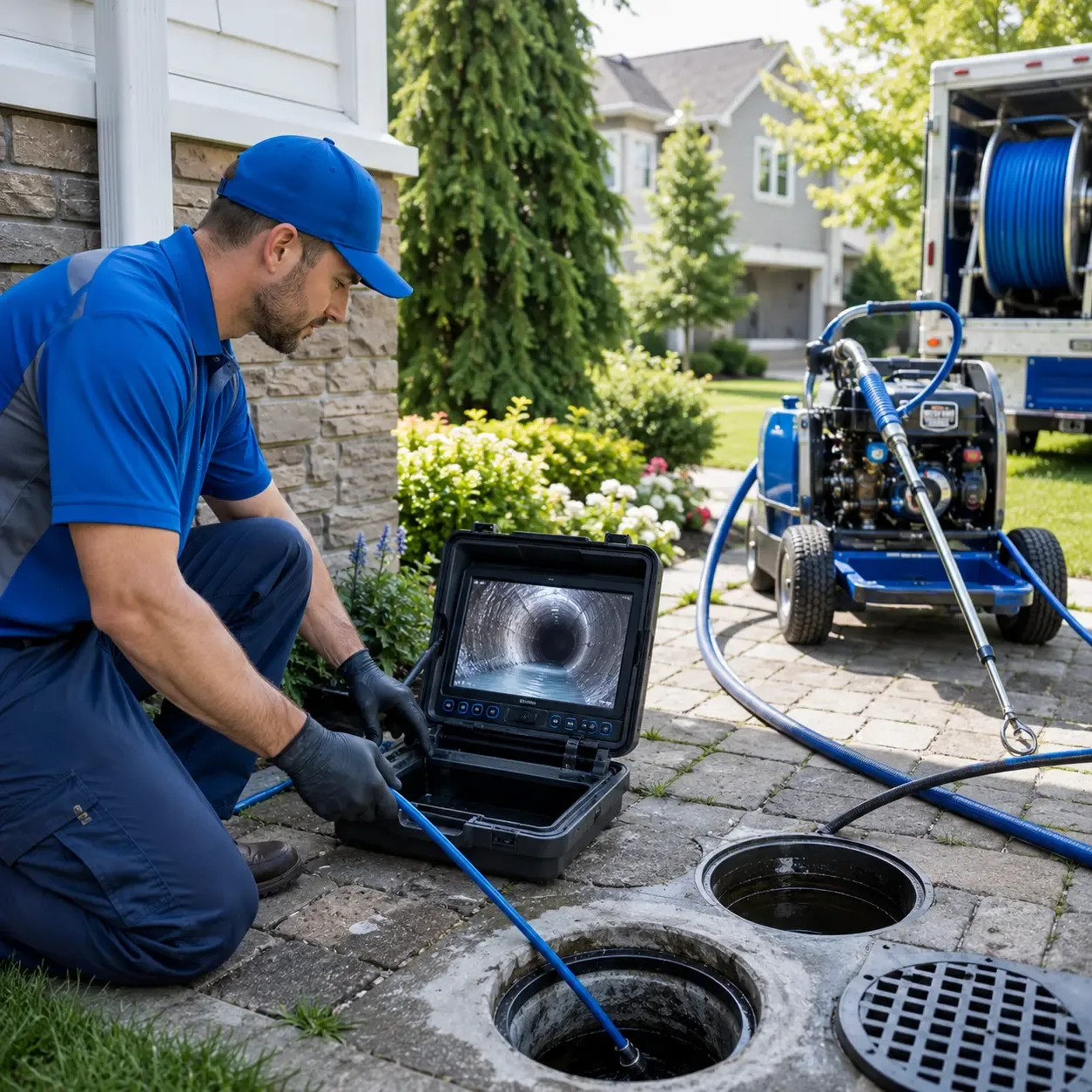 Outdoor drain cleaning professionals serving Skytop, PA